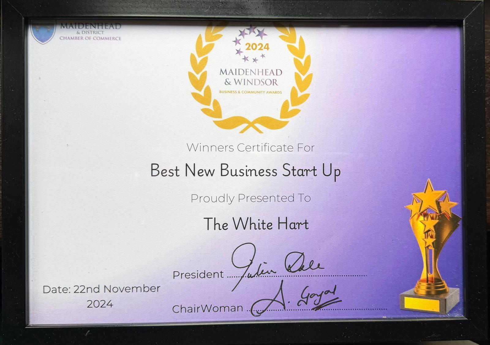 Chef Nand certificate or award